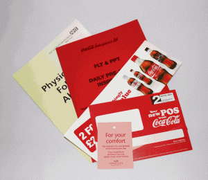 Booklets, Barkers, Labels and Tags